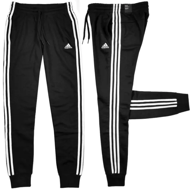 Adidas 3S Cuffed Pant Damen Jogginghose Trainingshose Sport Hose schwarz/weiß