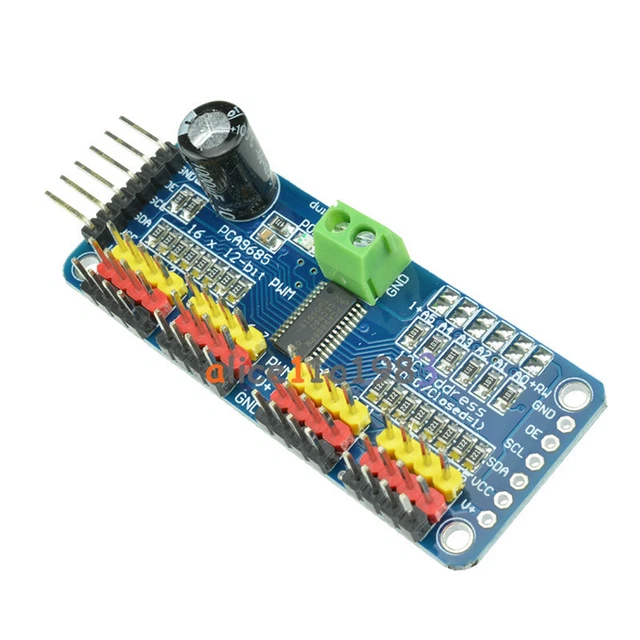 2PCS PCA9685 16 Channel 12-bit PWM Servo motor Driver I2C Module ...