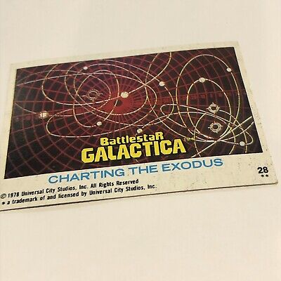 battlestar galactica 1978 trading card #28