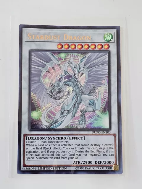 Yu-Gi-Oh! - Stardust Dragon - DUPO-EN103 - Ultra Rare - Limited Edition