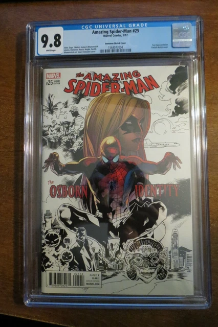 The Amazing Spider-Man #25 - cgc 9.8 Immonen Variant Osborn Identity - Marvel