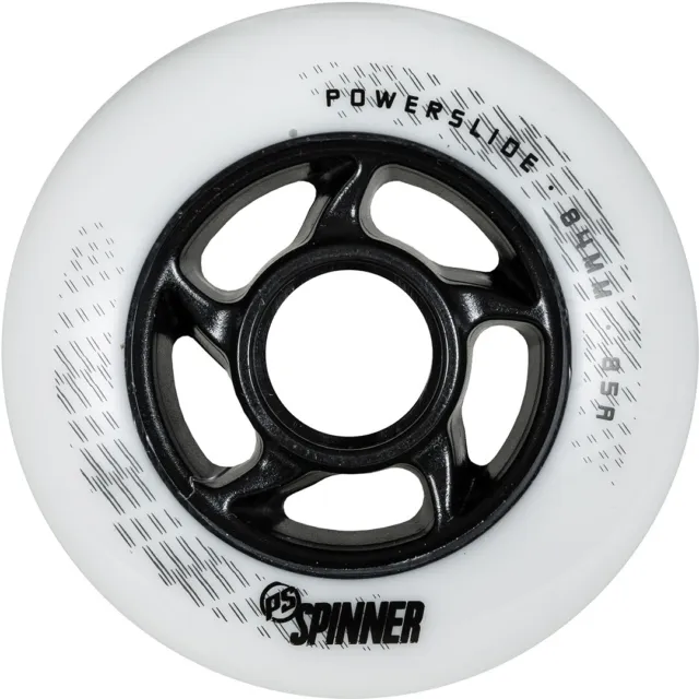 POWERSLIDE Inliner Inlineskates Rolle SPINNER 4er Rollenset 2024 white Wheel