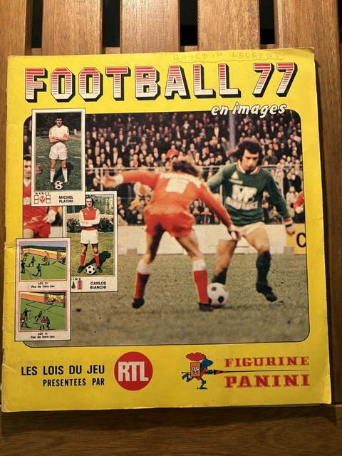 Album Panini Football 77 - RTL Vintage - Autocollants Partiellement Complétés
