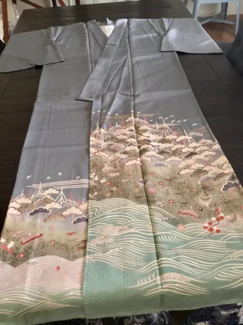 japanese silk kimono robe