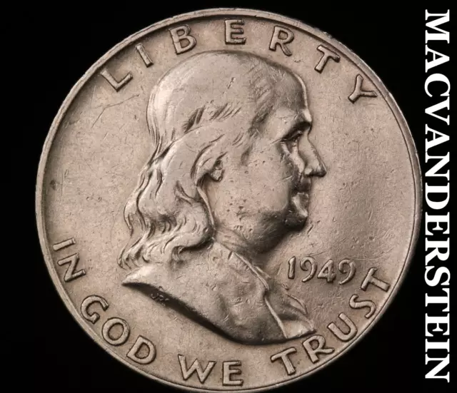 1949-D Franklin Half Dollar - Scarce  Better Date  #T9155