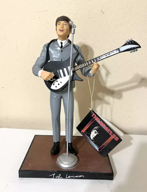 Beatles John Lennon rare 1991 doll Apple Corps Hamilton stand tag Figurine