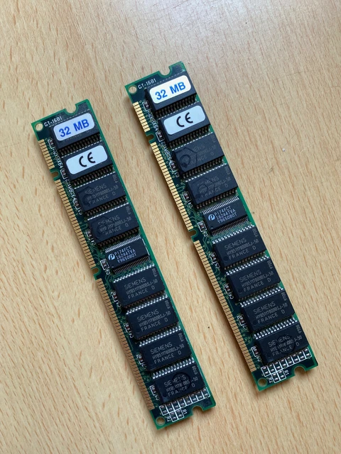 64MB (2 X32MB) 168pin 5v EDO RAM DIMM Vintage Apple Power