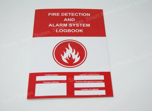 Fire Detection and Alarm System Logbook - A4 Book - Fire Safety/Inspection Book 2