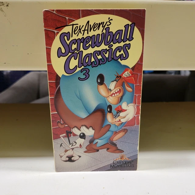 TEX AVERY'S SCREWBALL Classics 3, Cartoon Animation (VHS, 1991) RARE