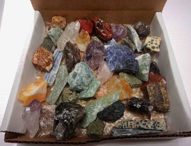 Crafters Collection 1 Lb Natural Crystals Mineral Specimens Mixed Gemstones