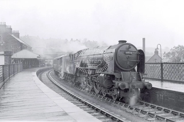 PHOTO BR BRITISH Railways Steam Locomotive Class A2 60538 at Hawick £1. ...