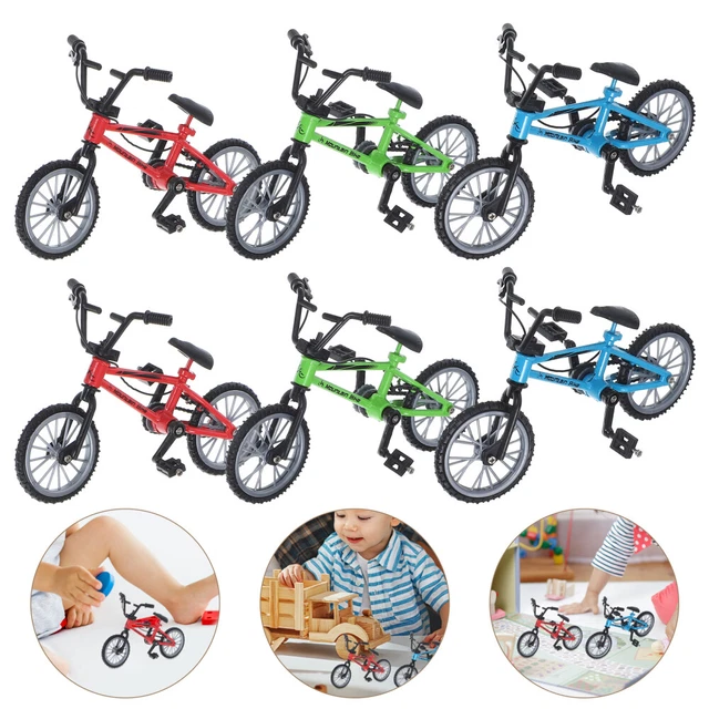 ipobie Lot de 4 mini vélos de montagne, 1:18, jouet miniature pour enfants ipobie Lot de 4 mini vélos de montagne, 1:18, jouet miniature pour enfants