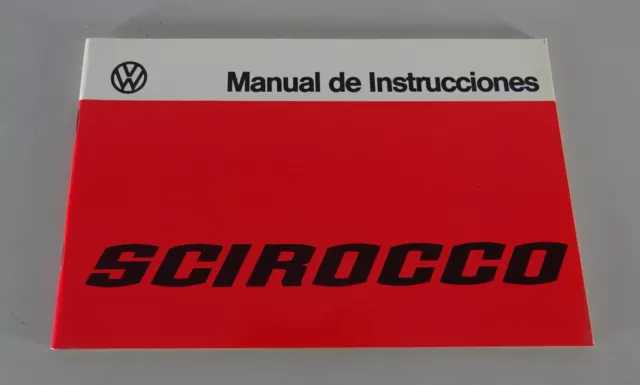 Manual de instrucciones VW Scirocco I/1 Tipo 53 Estado 08/1977