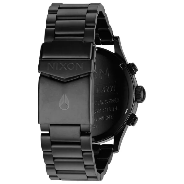 Nixon Men's Watch Sentry Chrono Black Dial IP Stainless Steel Bracelet A3861032 2