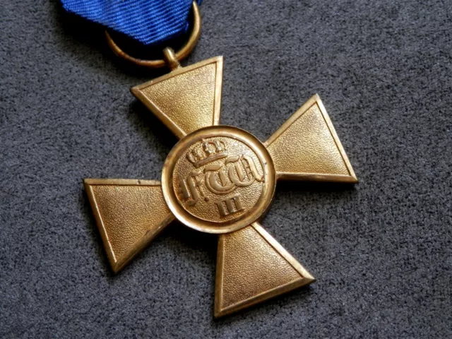 German Empire, Original Prussian Officers Long Service Award for 25 Years
