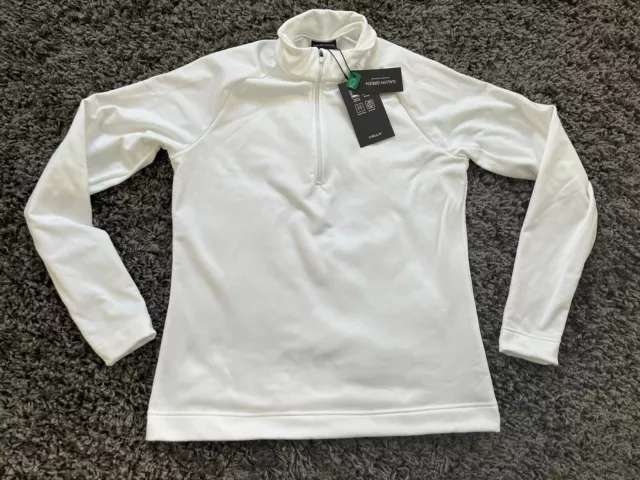 Galvin Green Dolly Womens White Insulating Mid Layer 1/2 Zip Top - Medium - BNWT