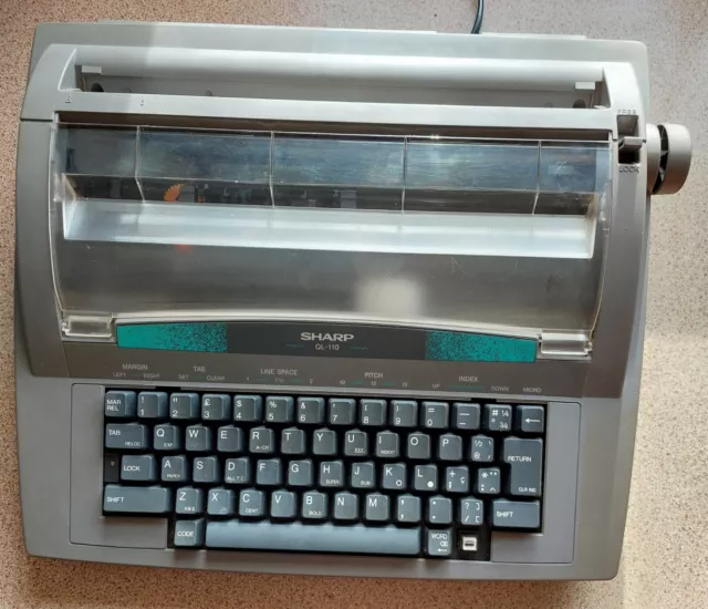 Sharp QL-110 Vintage Electronic Typewriter