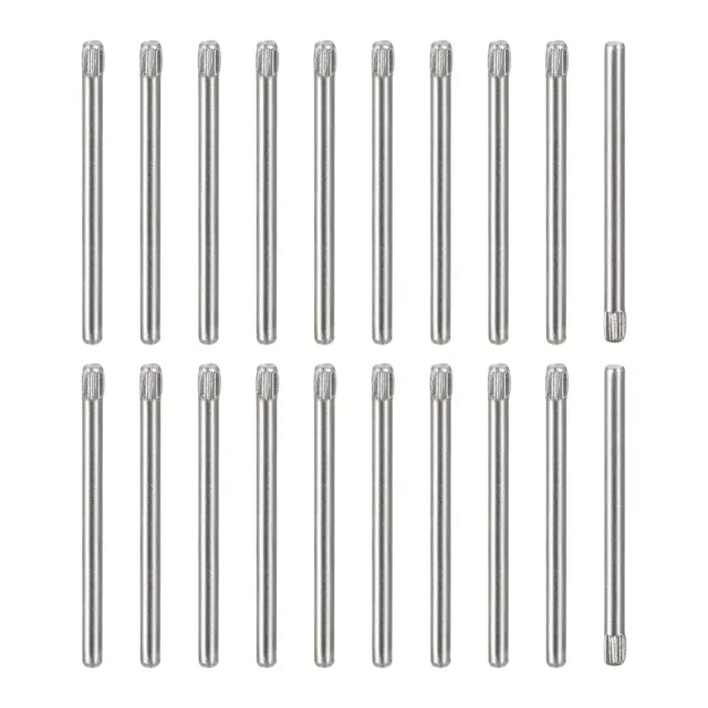 1.5x25mm Acier Goupilles, 20Pcs Molette Tête Bois Couchette Lit Étagère Support