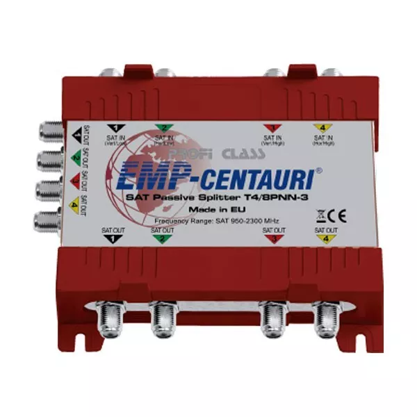 EMP-Centauri T4/8 Profi-Line passiv Splitter Verteiler für 2 SAT Multischalter