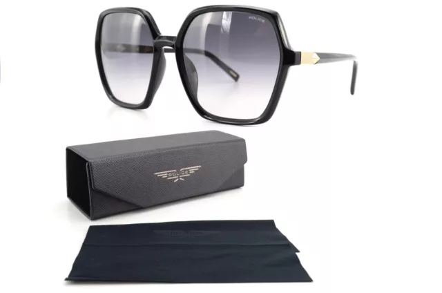 Occhiali da sole POLICE *2 SWAN 3 SPLF36 58-18 COL.0700 140 Big Black Sun Lady +Case