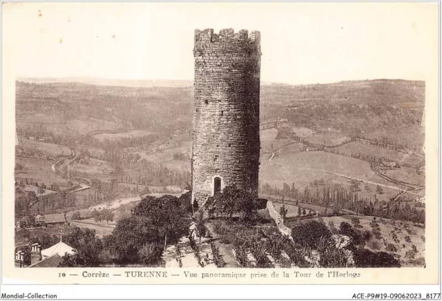 ACEP9-19-0825 - TURENNE - vue panoramique prise de la tour de l'horloge