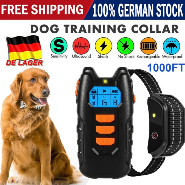 Collar educativo entrenamiento perro mando a distancia entrenamiento sonido, vibración, choque 3