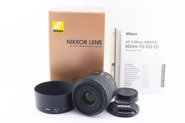 Nikon AF-S Micro NIKKOR 60mm f/2.8 G ED SWM  IF Micro Lens  From Japan  [N MINT]