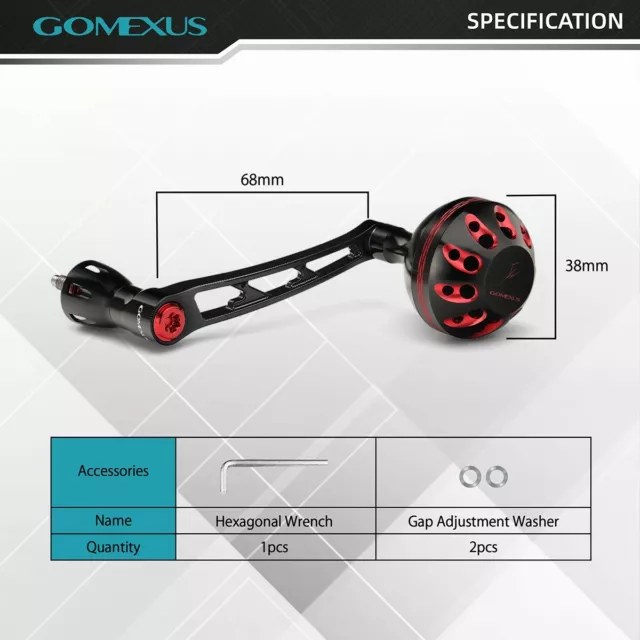 GOMEXUS Power Handle Compatible with Shimano Stradic FL Vanford Spinning Reel 2