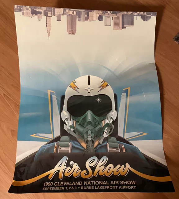 1990 NATIONAL AIR Show Burke Lakefront CLEVELAND OHIO Poster