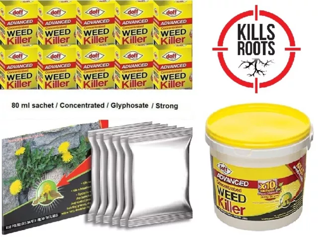 Weed Killer Strong Advanced Concentrated Kills Glyphosate Weed And Roots  Sachet