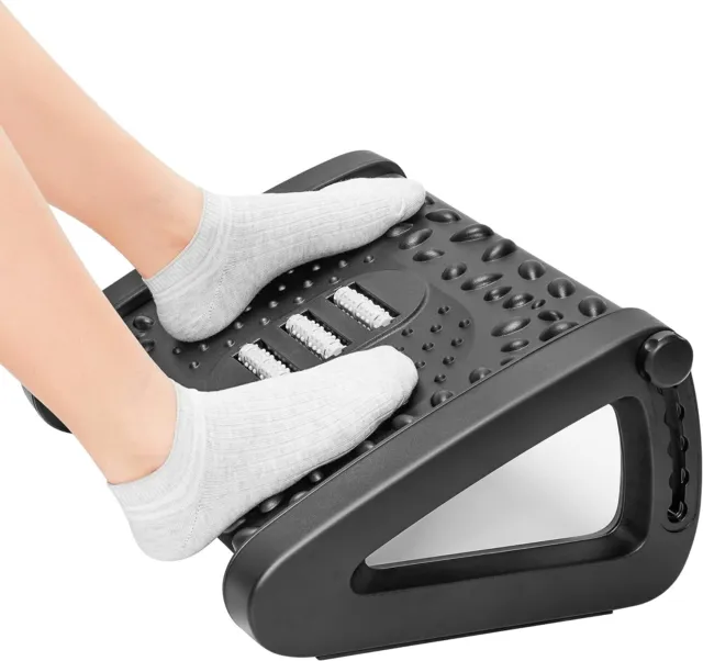 Valiant Heated Footrest with Adjustable Non-Slip Base for use under desk