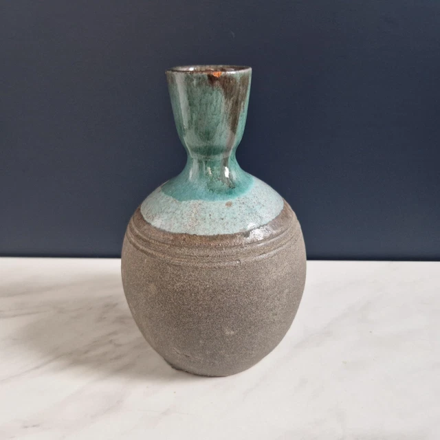 Vase Phénix Terre Cuite - 14cm - Décoration Main Noir/or - Plantes Intérieur/extérieur