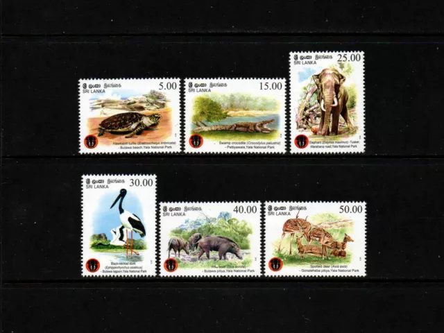 Sri Lanka 2013 Elephant Boar Deer Wild Animals 6v MNH