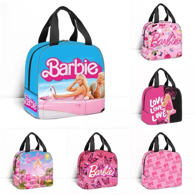 Barbie The Movie Insulated Lunch Bag School Picnic Travel Snack Lunchbox Bag **