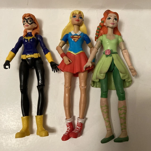 DC COMICS SUPER Hero Girls 6" Action Figure Lot 3 Supergirl, Batgirl