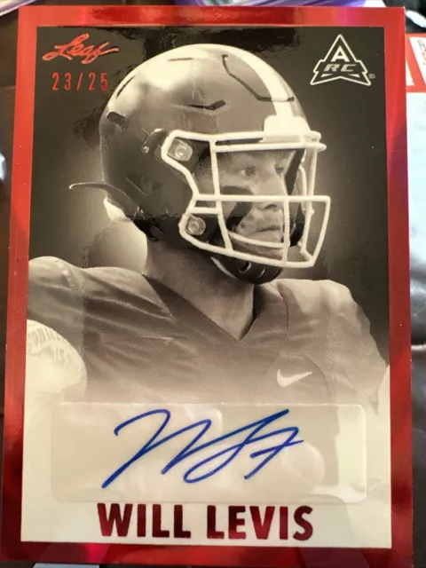 Will Levis Auto 2021 leaf Signatures 23/25