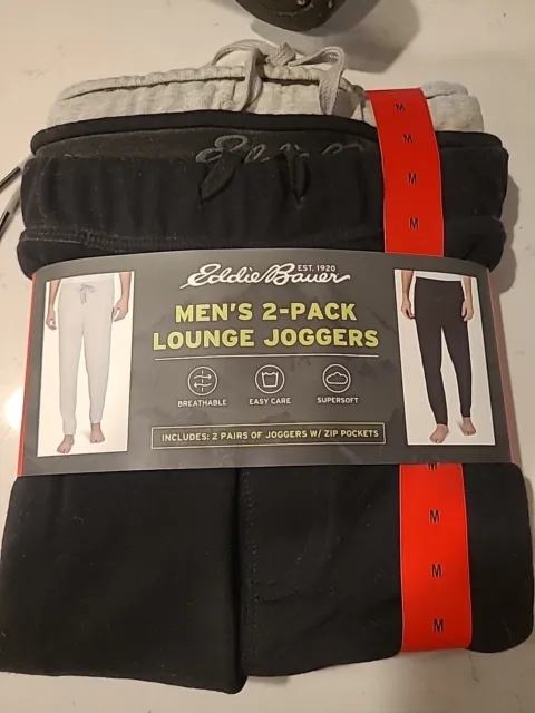 NEW Men s Eddie Bauer 2-Pack Lounge Jogger Pants Soft