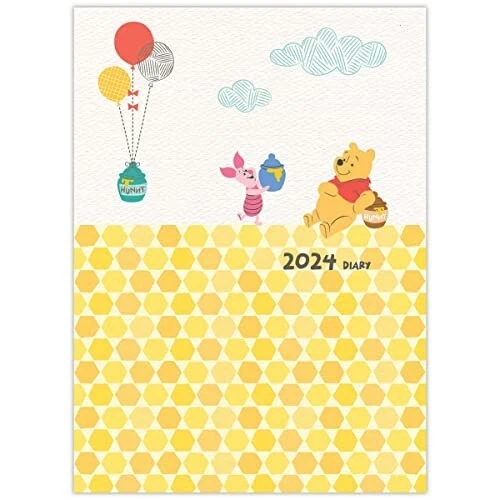 DISNEY WINNIE THE Pooh B6 Diary Planner 2024 Schedule Book Weekly Blue