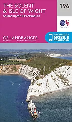 The Solent & Isle of Wight Map | Southampton & Portsmouth ... by Ordnance Survey