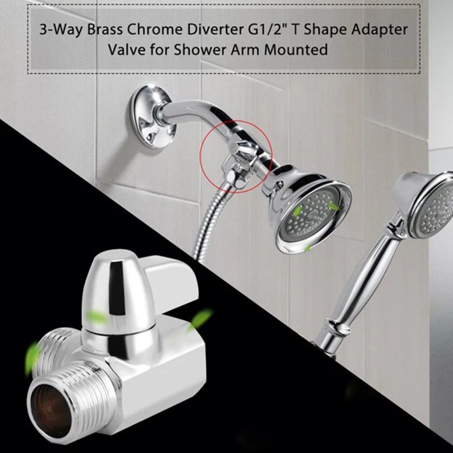 Accesorios de válvula desviador grifos de ducha G1/2 pulgadas revestimiento en forma de T montaje en pared