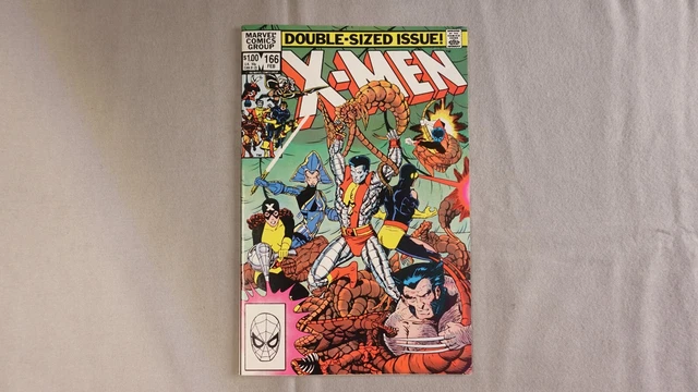Uncanny X-Men #166 1st appearance of Lockheed Marvel Comics 1983