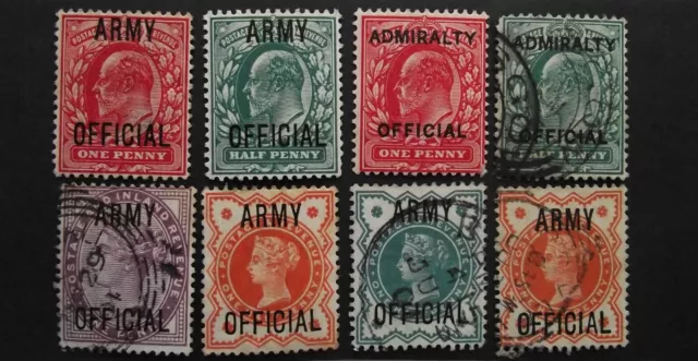 GB Admiralty Army Official  x 9