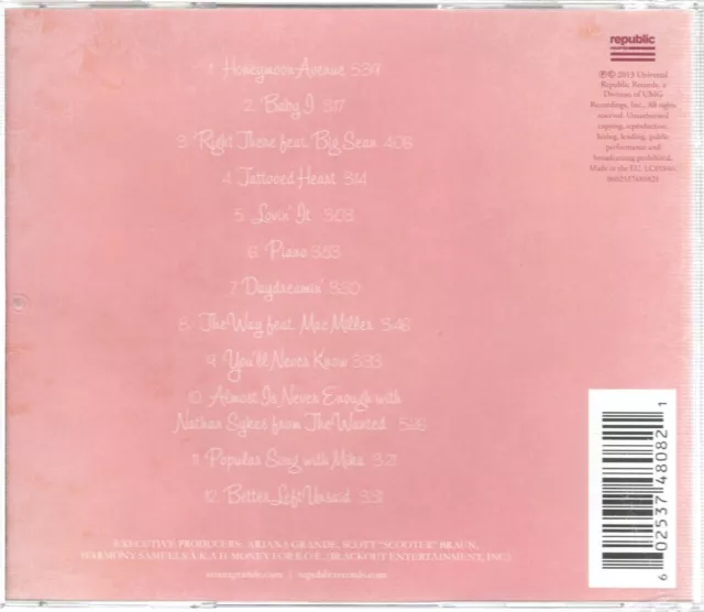 Ariana Grande Yours Truly CD Europe Republic 2013 0602537480821 2