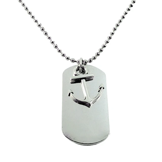 TwistedPendant - Collana da uomo con ciondolo a forma di bussola, con chiusura a moschettone, resistente allo sbiadimento e al sudore, in acciaio inox, argento/oro/nero, elegante gioiello da uomo