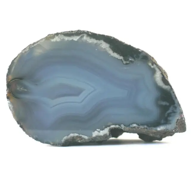 Kleine Natur Chalcedon - Achat - Geode ~*~ ca. 72 x 41 x 45mm ~*~ grau 1706