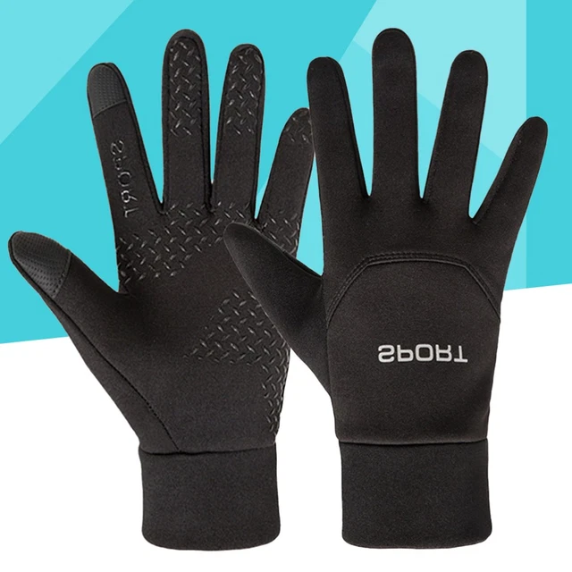 Gants Hiver Tactiles MOBIUSPHY - Chauds Et Doux Pour Homme Et Femme - Compatibles Écrans Tactiles - Sport, Ski, Randonnée - Noir