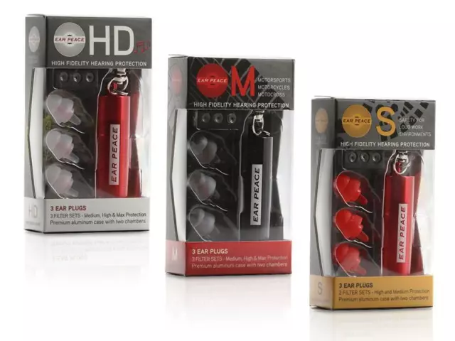 Earpeace PETITE High Fidelity Earplugs Ear Protection Plugs M S HD