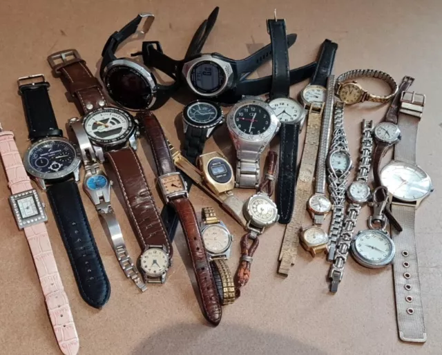 Pacchetto lotto di lavoro orologi #2 misti uomo e donna ⌚️ **RICAMBI O RIPARAZIONI NON TESTATI**