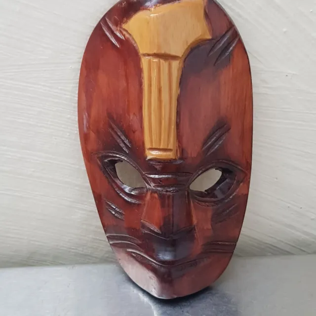 Vintage Hand Carved Wooden Mask