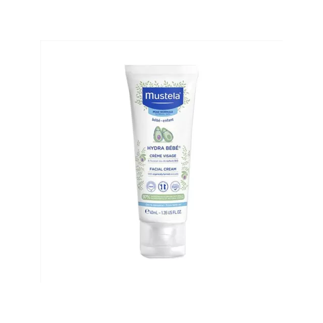 Mustela crème visage hydra bébé à l'avocat bio 40ml